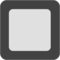 Black Square Button emoji on Google